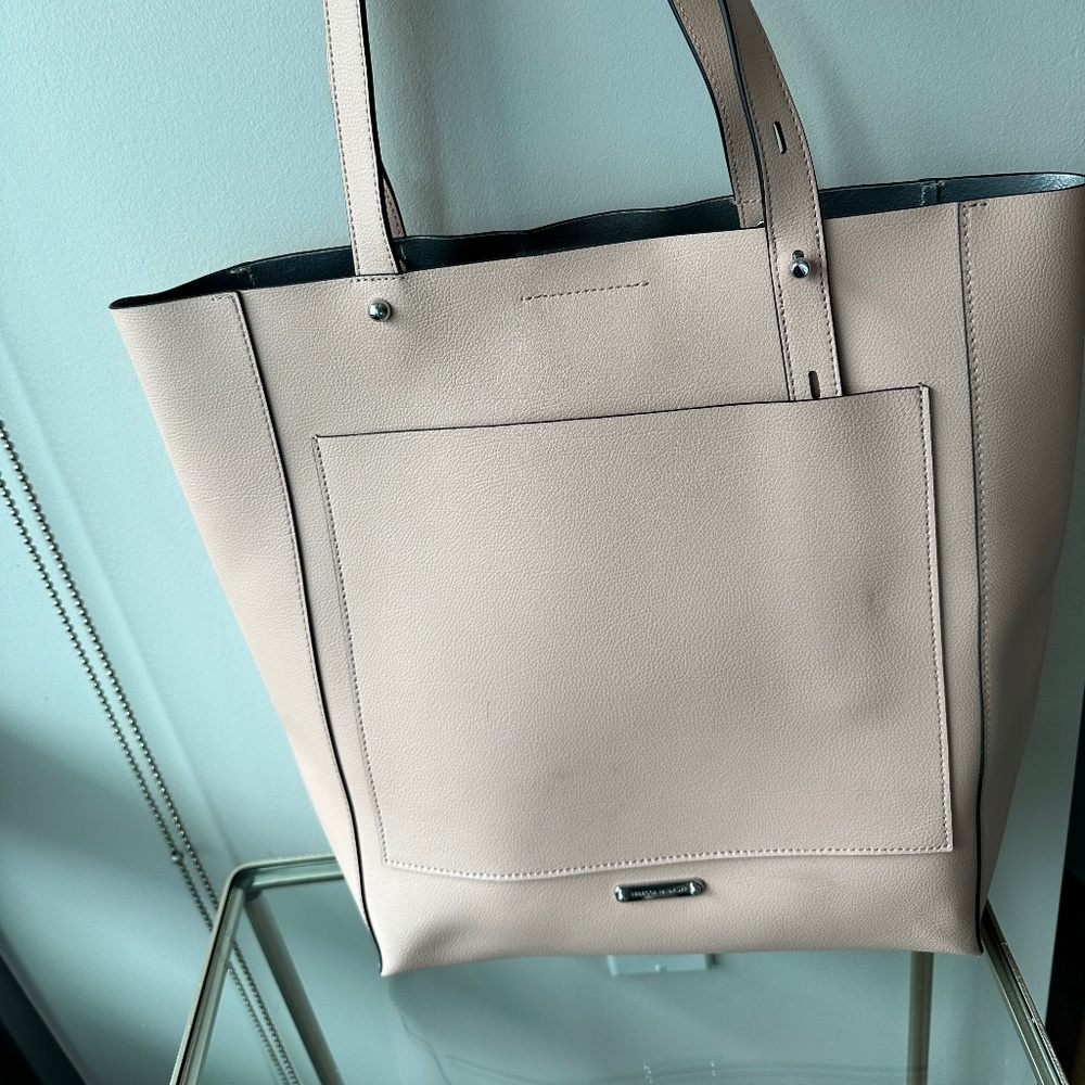 Rebecca Minkoff Stella Large Leather Tote Color: Mink - Picture 3 of 7